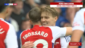 Arsenal Cruise In The EPL 4-0 Ipswich highlights