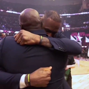 Lebron James Meets Michael Jordan At AllStar NBA Game