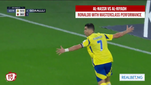 AL Nassr FC vs AL  Riyadh Ronaldo Masterclass